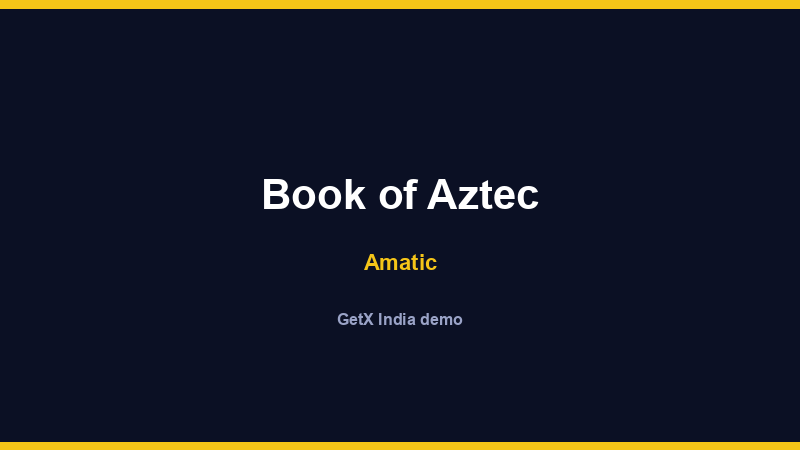 Book of Aztec — Amatic