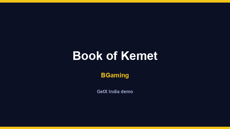 Book of Kemet — BGaming