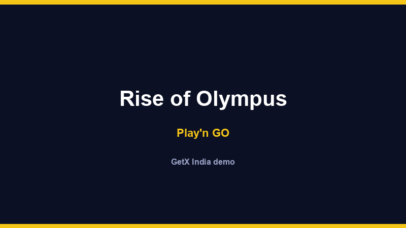 Rise of Olympus — Play'n GO