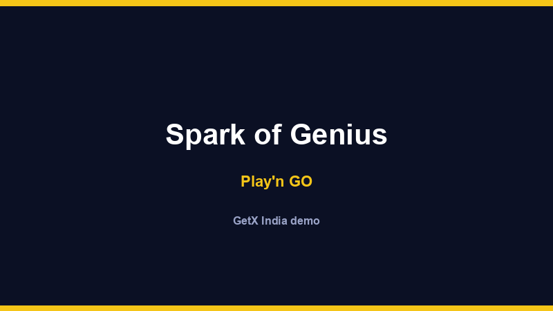 Spark of Genius — Play'n GO