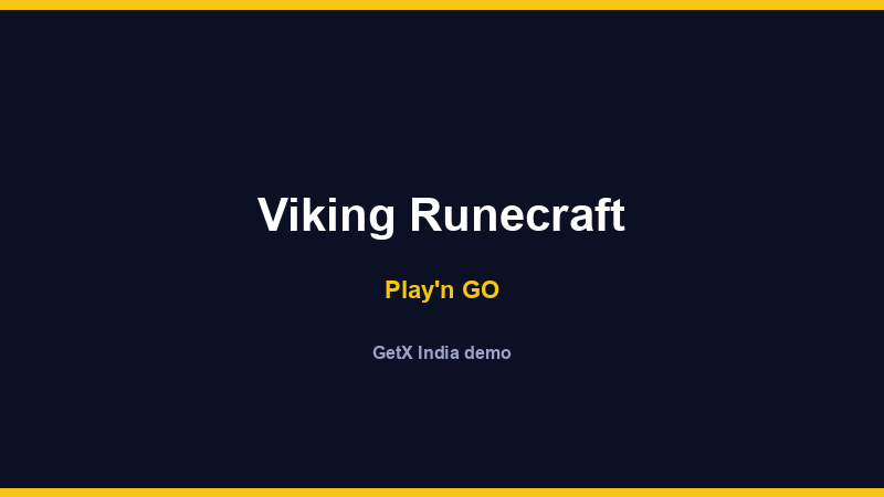 Viking Runecraft — Play'n GO